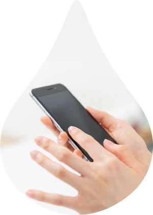 スマートフォンで写真を撮影